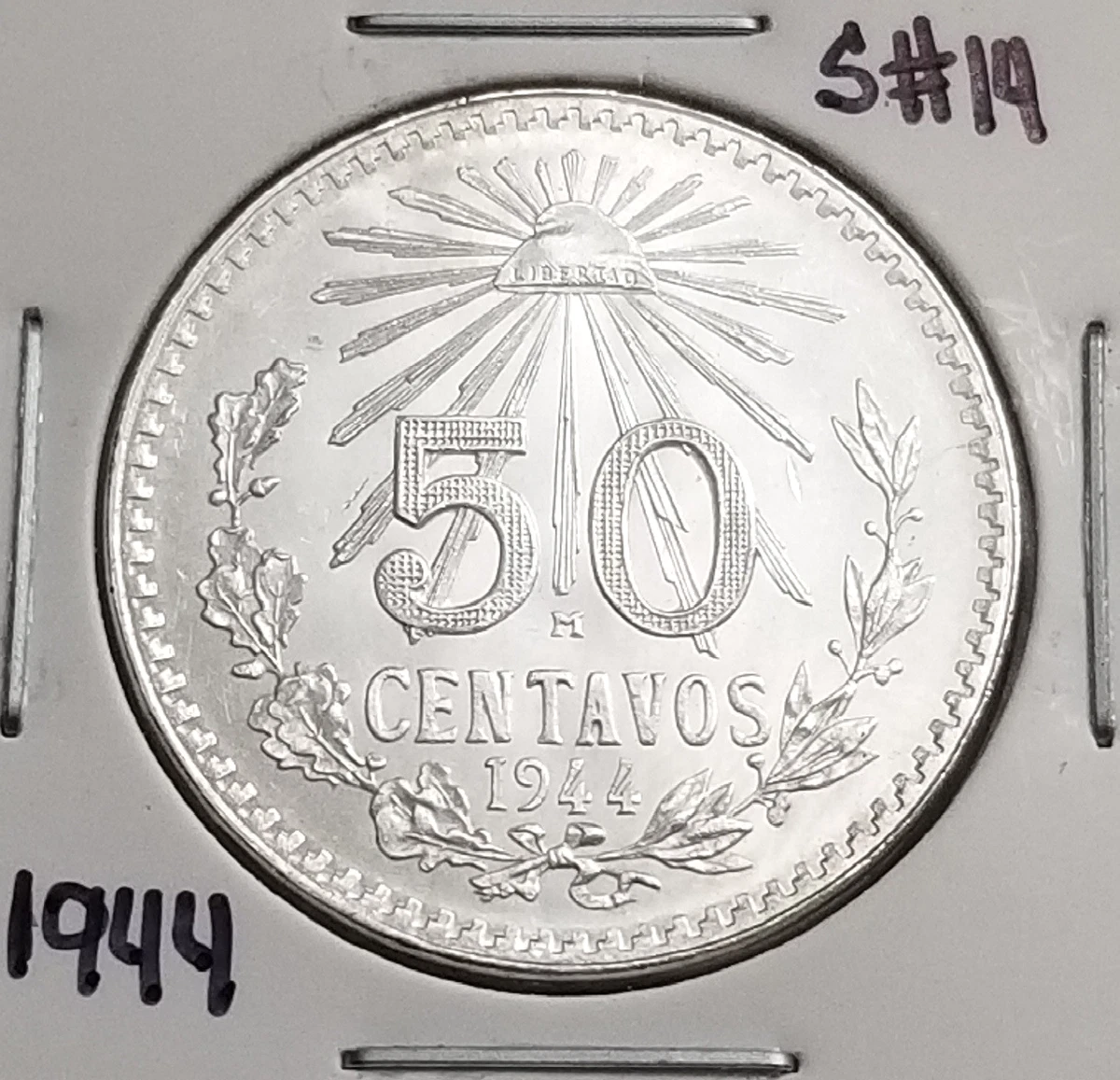 Circulated 50 Centavos 1944 Year Mexican Coins (1905-Now) for sale