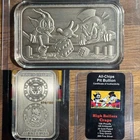 LIMITED ED 1 Oz Silver Bar Pit Bullion Scrooge Mcduck Willy Devil 76/100 COA