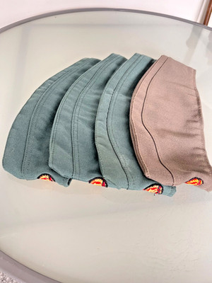 4 Schiffchen DDR, NVA, MDI, ungetragen, Vintage