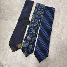 Paul Stuart Jim Thompson Tie Blue Set of 3 Paisley