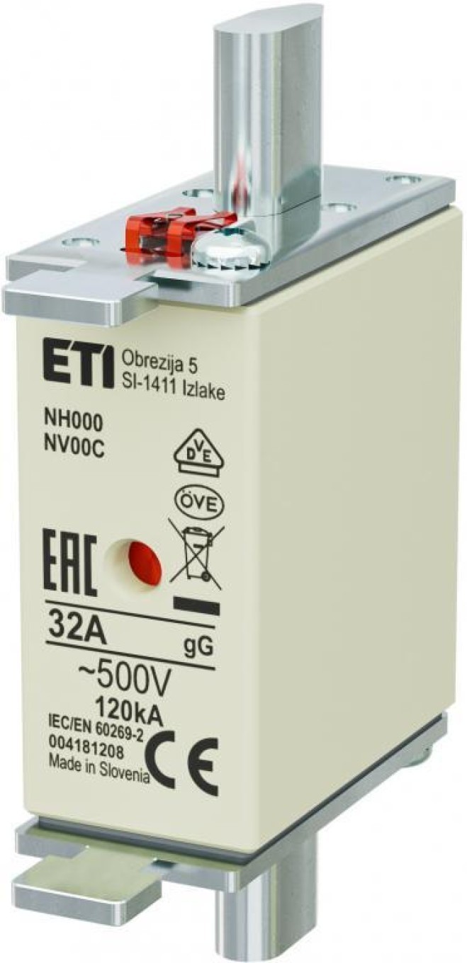 Fuse Block NH000 32A gG 500V 004181208 WT-NH-000
