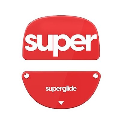 Superglide2 Typ C Mausfüße für Vaxee XE Wireless [Material aus gehärtetem Glas