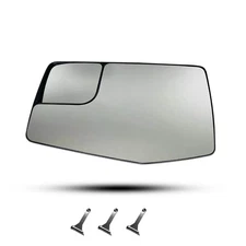 Driver Side Power Heated Mirror Glass For 2019-23 Chevrolet Silverado GMC Sierra