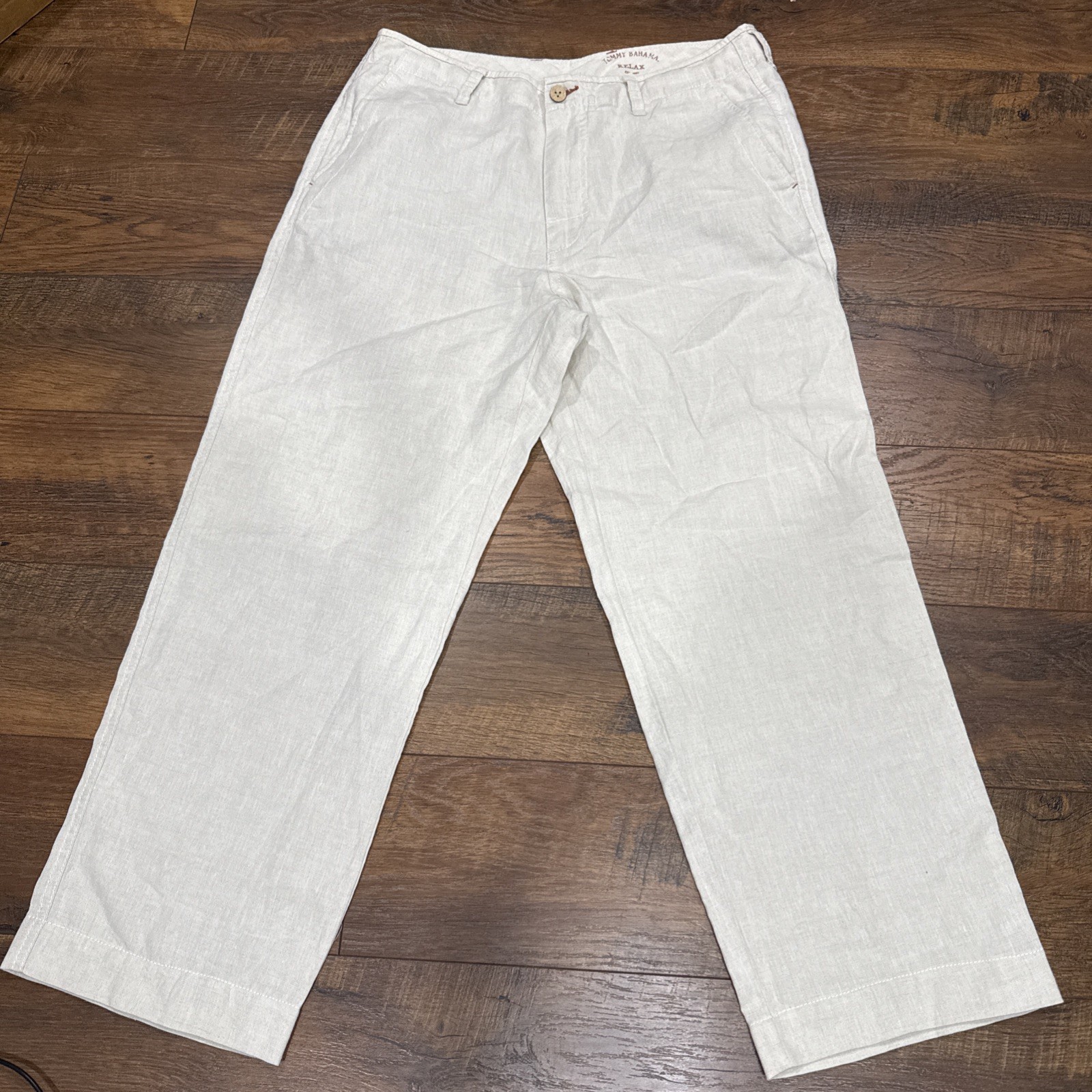 Tommy Bahama Relax Men’s 100% Linen Beachy Breezer Pants Size 35 X 32