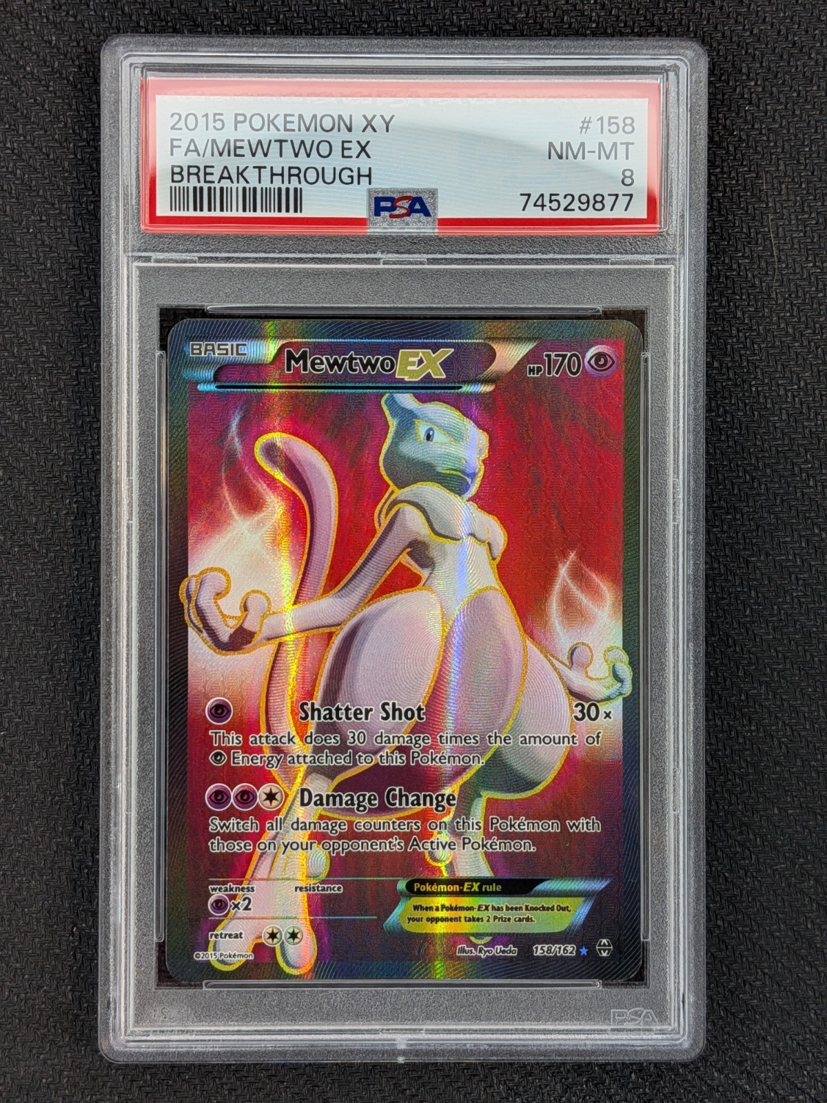 Mewtwo EX (158 Full Art) 158/162 Breakthrough Holo
