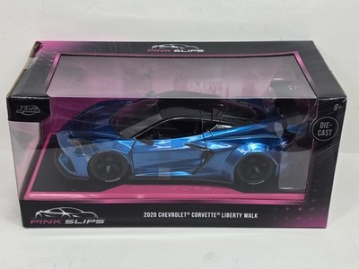 Jada 1:24 Pink Slips 2020 & 2023 Liberty Walk Corvette Diecast