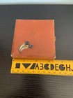 Vintage Leda Powder Leather Compact With Flower Accents — photo 4