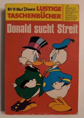 Lustiges Taschenbuch No 14 / 1. Auflage 3 DM Ehapa 1970 Mit Gutschein 