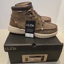 Hey Dude Bradley Classic Chukka Stlye Boots Mens Size 8 Brown Shoes NEW