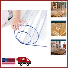 14x24 in Clear Plastic Desk Blotter Mat Waterproof Table Protector Pad
