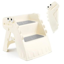 Foldable Toddler Step Stool Kids Bathroom Potty Training Stool