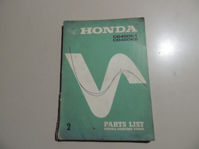 Parts List catalog ue Ersatz teil e katalog Honda CB 450 K1 K2 Ausgabe 04.1967