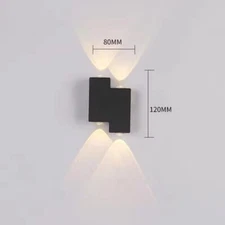 IP65 LED Wall Lamp Garden Lighting Indoor Bedroom Living Room Stairs Wall Light