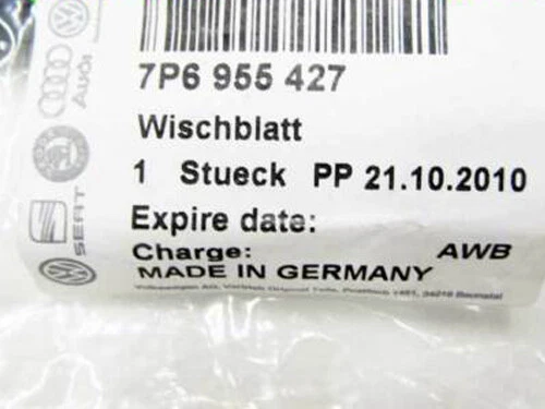 Limpiaparabrisas trasero VW Volkswagen Touareg 2011-2018 OEM NUEVO 7P6955427 Foto 2 de 2