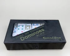 Excalibur Double 9 Professional Dominoes Set of 55  Crystalline Hand Painted
