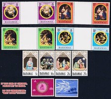Bahamas = Noël x4 Jeux MNH Religion, Tableaux, Rafael