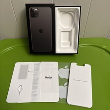 Apple iPhone 11 Pro Max 64gb Space Gray Color EMPTY BOX ONLY w/ Inserts