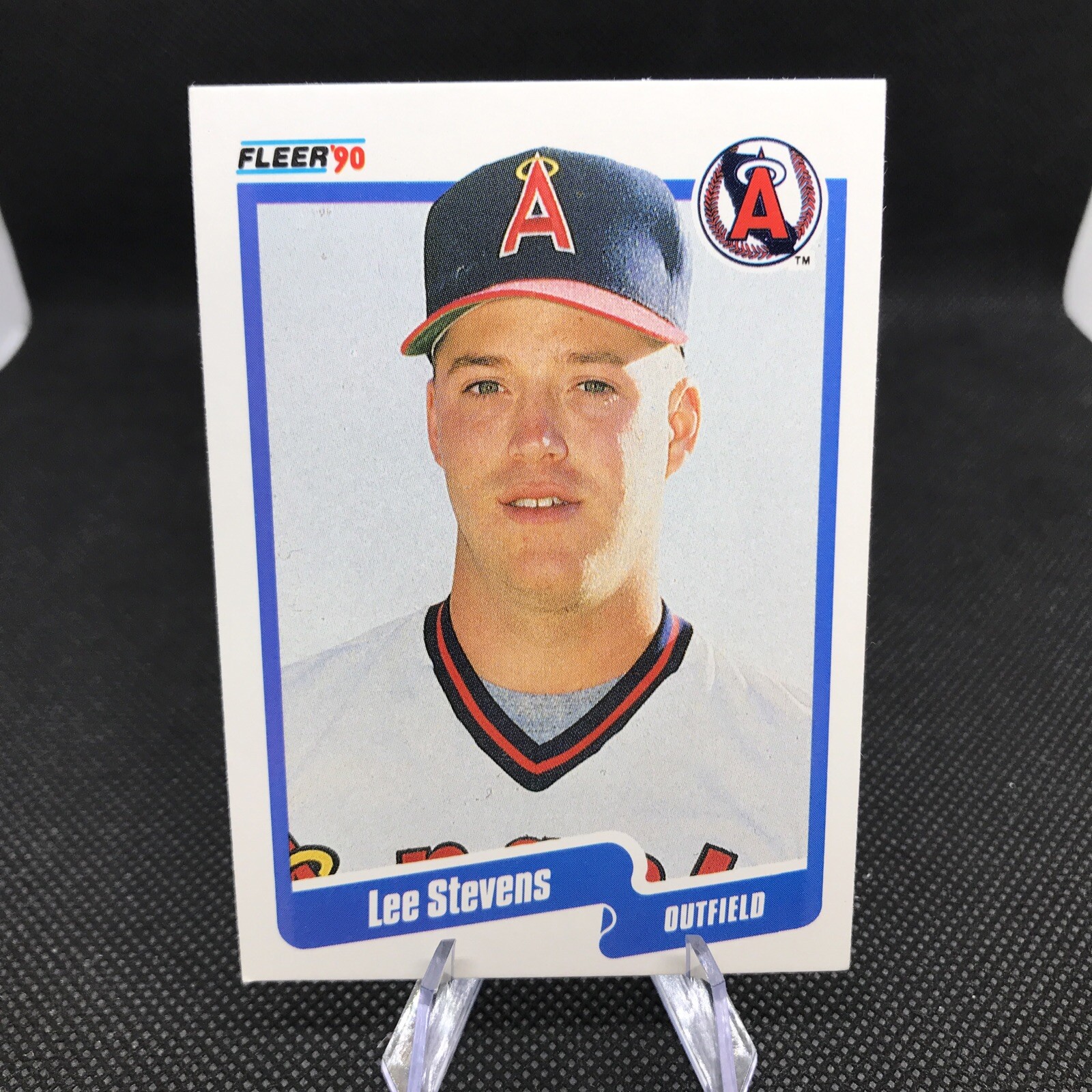 1990 Fleer #145 Lee Stevens California Angels RC Rookie 