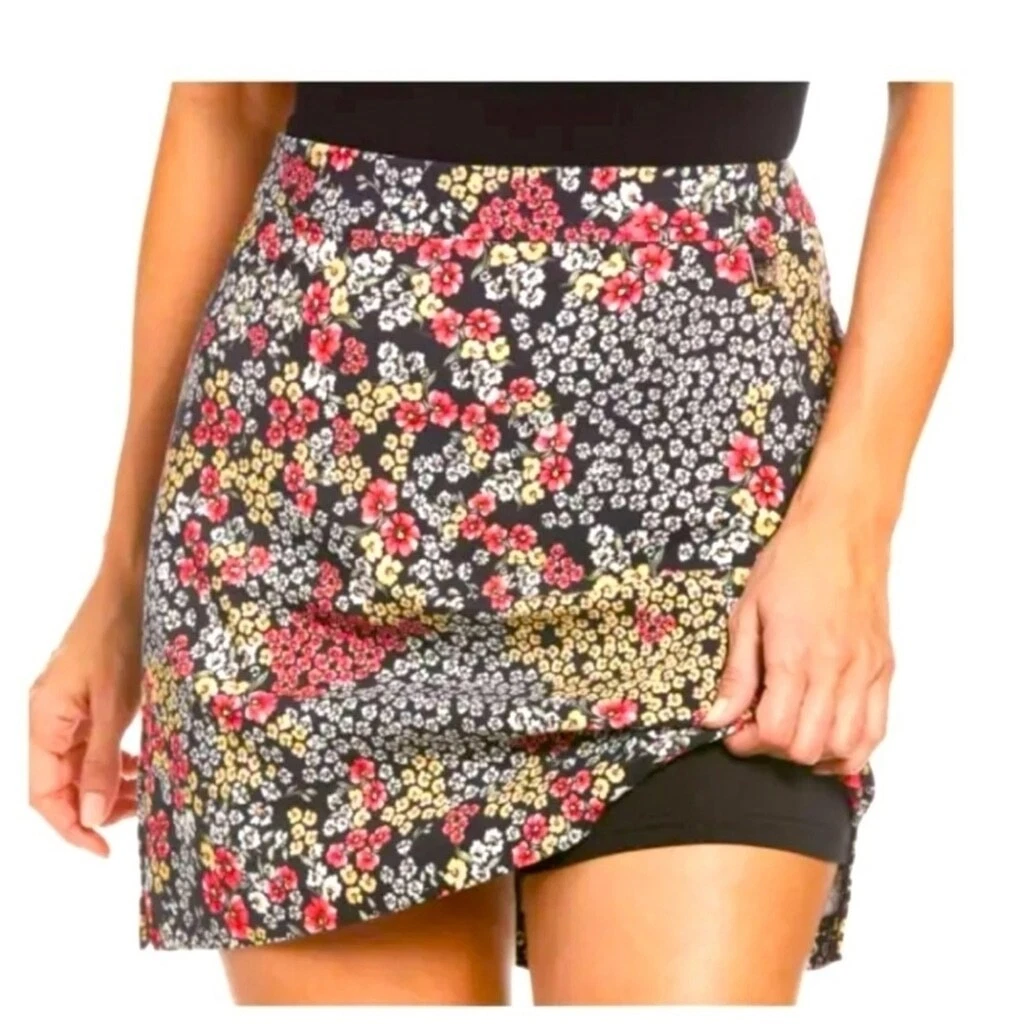 Jupe femme Rafaella Supreme stretch à enfiler confort taille fleurie taille XL