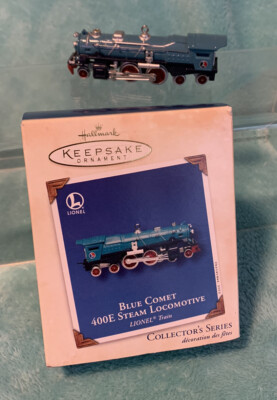 Hallmark Keepsake Ornament  Blue Comet 400E Steam Locomotive  2002 Lionell Train