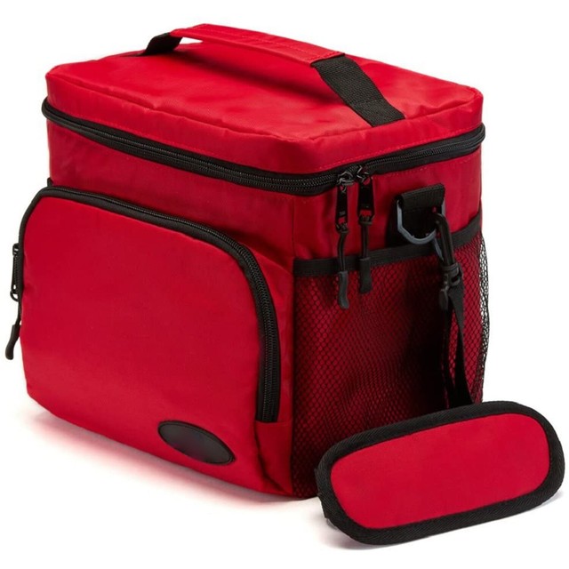 Insulated Cooler Bag Thermos Lunch Bag Portable Travel Lunch Box Cooler Tote Red eBay