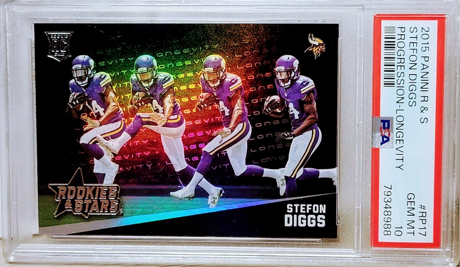 Stefon Diggs Panini Rookies & Stars Progression #RP17 Longevity