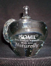 Advertising Isomil Similac Soy Protein Naturally Crystal Apple Paperweight NICE