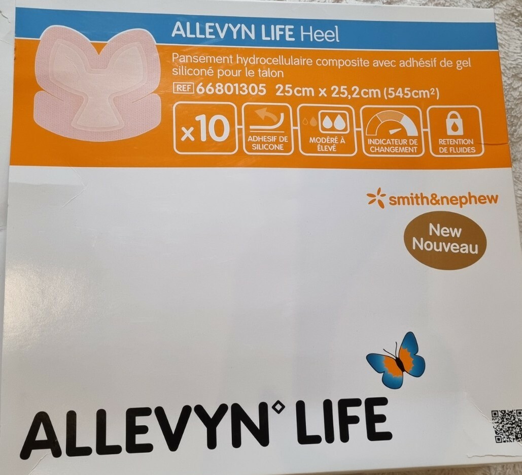Allevyn Life Heel, Wundverband/Schaumverband Ferse, 25x25,2cm, 5 Stück