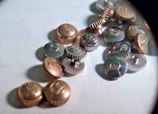 Elgin Crown. White/Yellow for watch repair. Different Sizes 4mm-5mm. 1perOrder