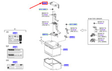 Cache-borne de batterie LEXUS UX 8262112030 NEUF ORIGINAL