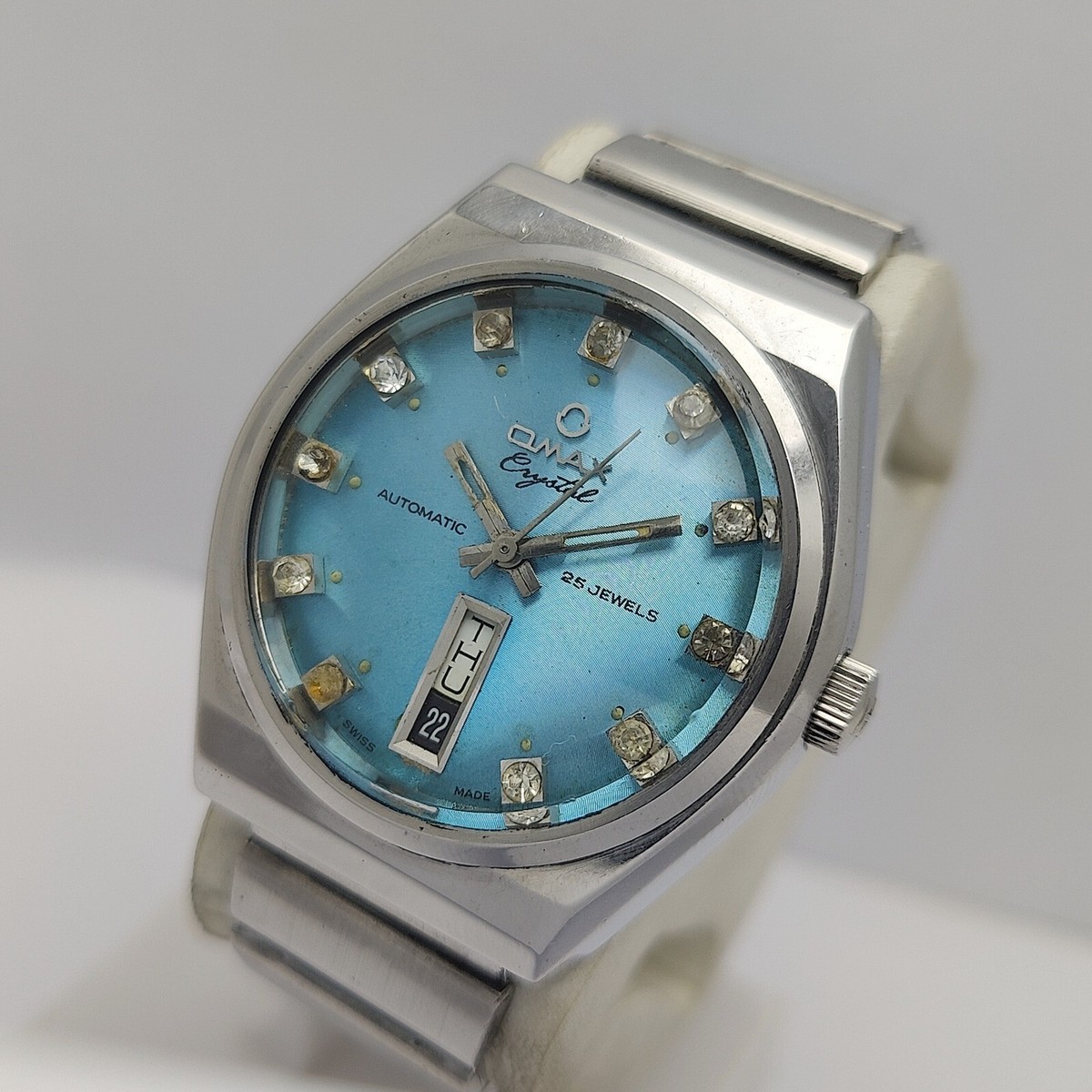 Omax Automatic Watch Crystal 25 Jewels Price Sold At Auction: A