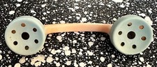Vintage 1940s 1950s Plastic Celluloid Telephone Baby Rattle Pink / Blue 