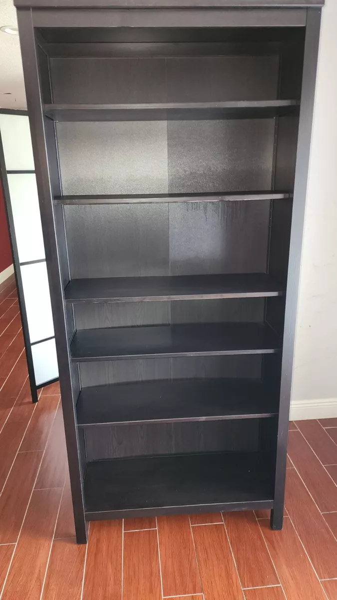 Ikea hemnes sale bookcase black brown
