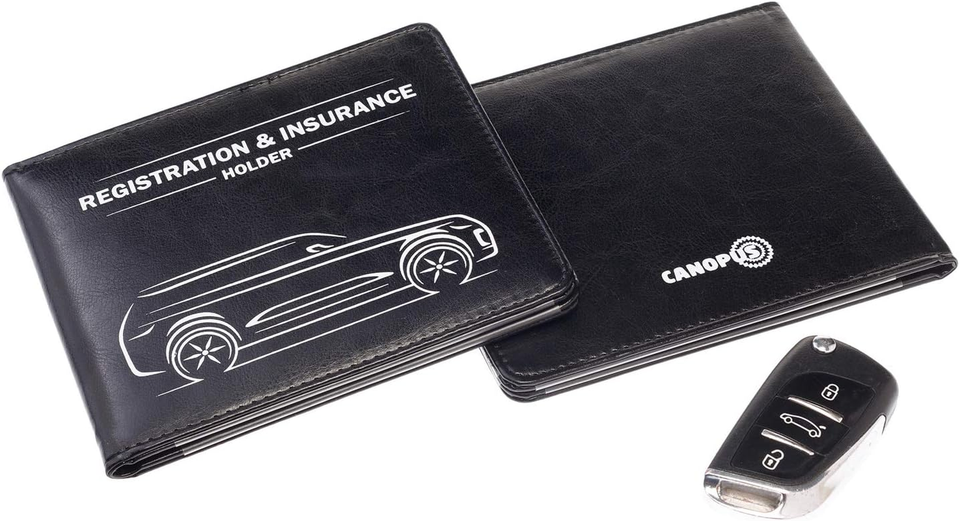 Car Registration and Insurance Holder with Closure, Car