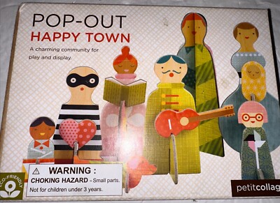 Petit Collage Pop Out Happy Town Charming Community Eco-Friendly 1C