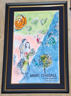 MARC CHAGALL  Lithograph 1974 ''The Four Seasons''