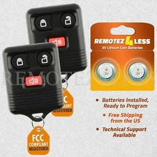 2 For Ford 3 Button Keyless Entry Remote