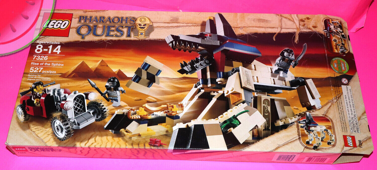 Rise of the Sphinx PHARAOHS QUEST LEGO 7326 Open Box incomplete Bag 3 & 4  SEALED