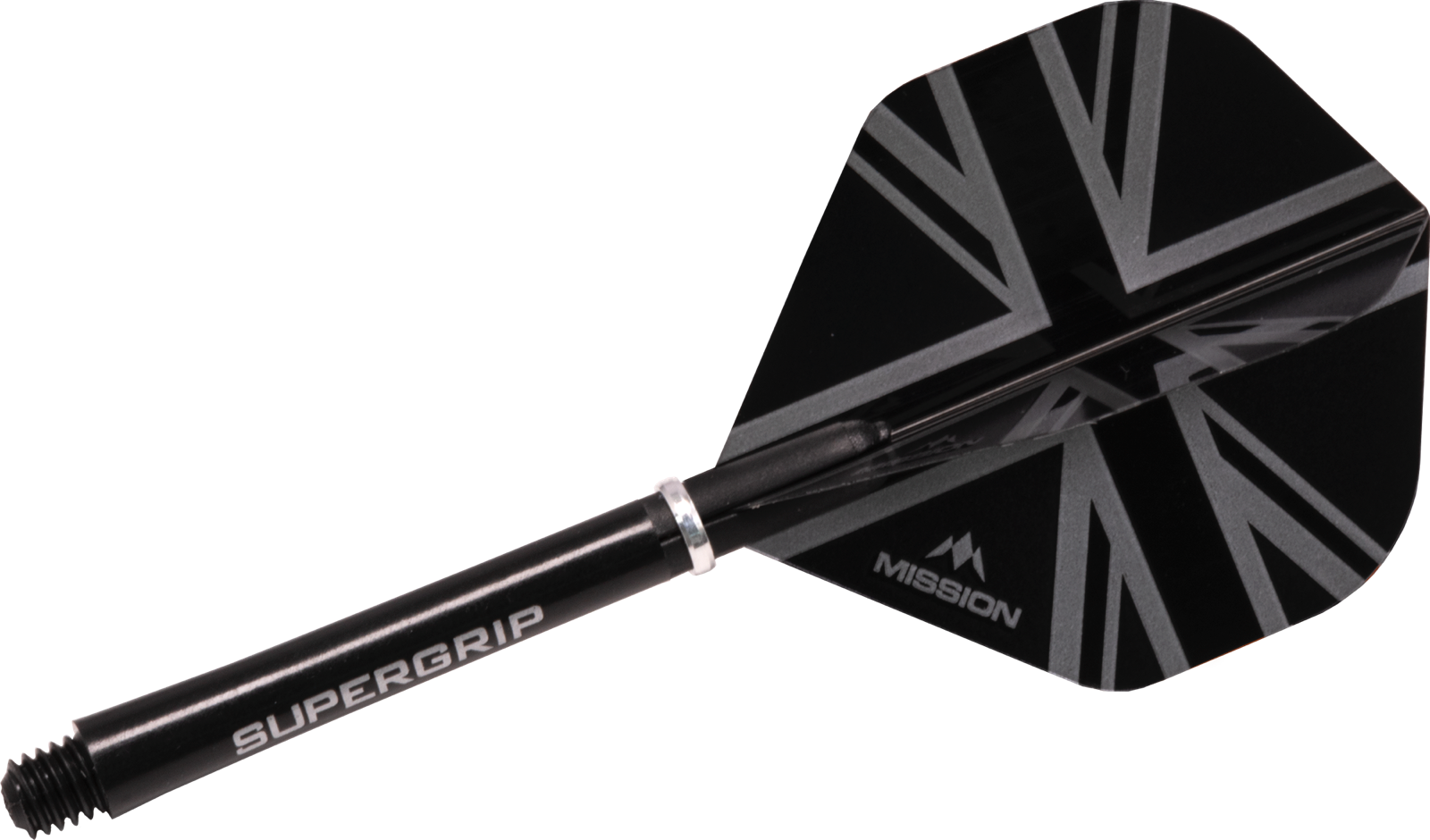 Harrows Supergrip Dart Stems Shafts + Mission Union Jack Dart Flights