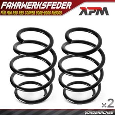 2x Federn Fahrwerksfeder Vorderachse für MINI R50 R53 Cooper 2002-2006 RH3003