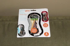 GOOD GEAR Handy Hook TRIO Aluminum Carabiner Hooks Strollers Carts Keys Bags NEW