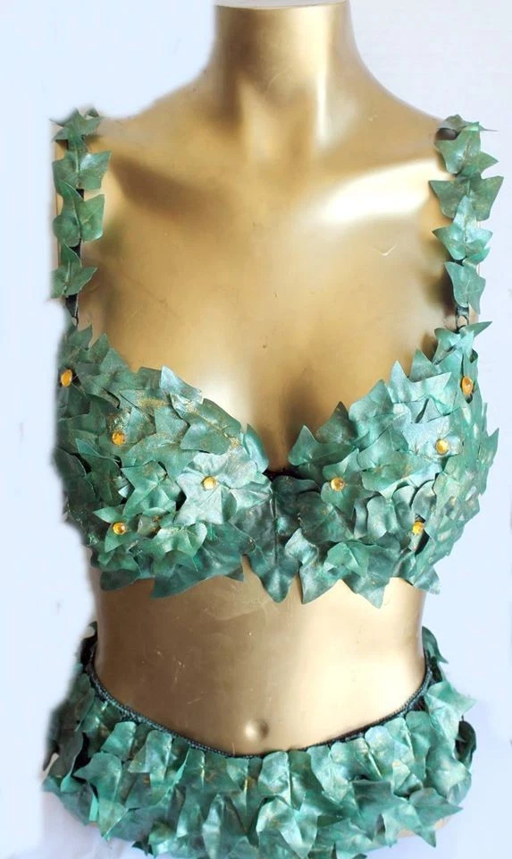 Sexy Burning Hot Poison Ivy FAIRY NYMPH Halloween Bra /Shorts Custom Made 4 U - Image 2 of 3