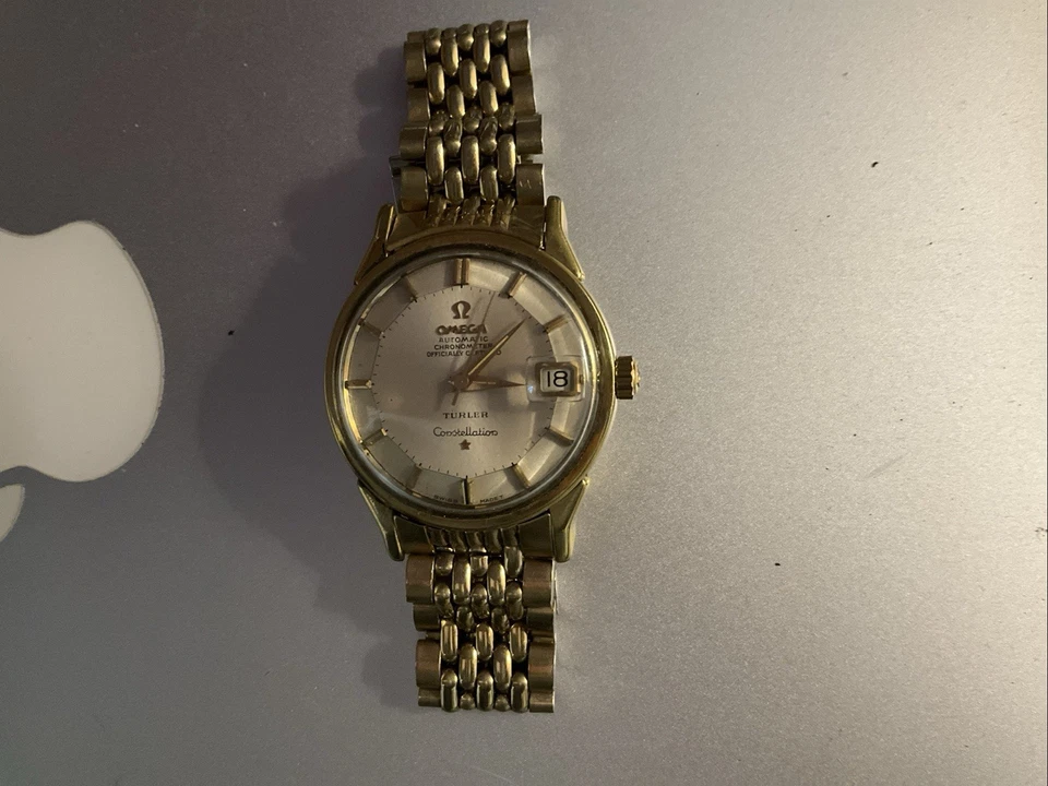 Omega Constellation Золотая Крышка Сковорода Автоматическая Оригинальная Золотая Крышка Лента - Изображение 2 из 4