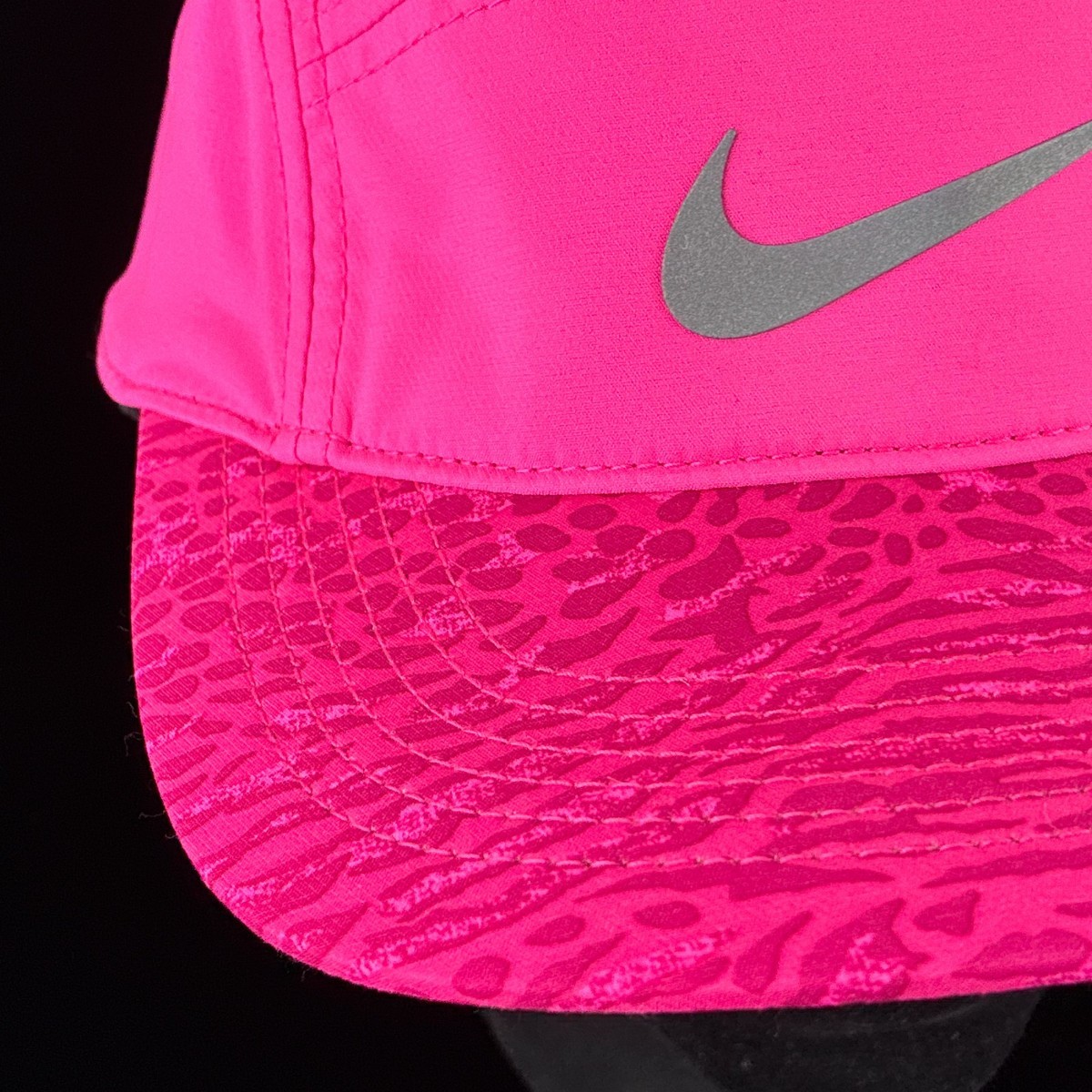 Nike AW84 Dri-Fit 5 Panel Leopard Cheetah Print Pink Hat Cap