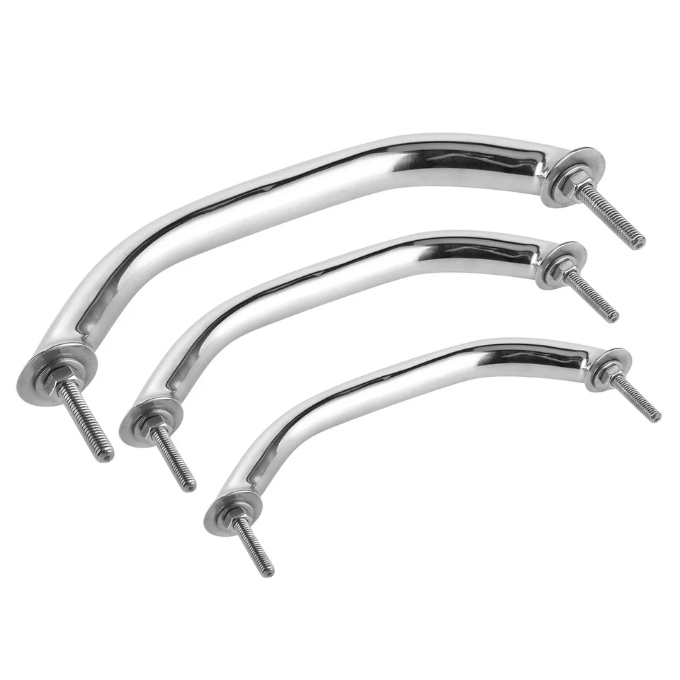 Boot Haltegriff Edelstahl oval Handlauf Bootszubehör Marine Griff - Bild 3 von 4