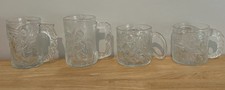 Val Kilmer 1995 Complete Set of 4 DC Comics Batman Forever McDonalds Glass Mugs