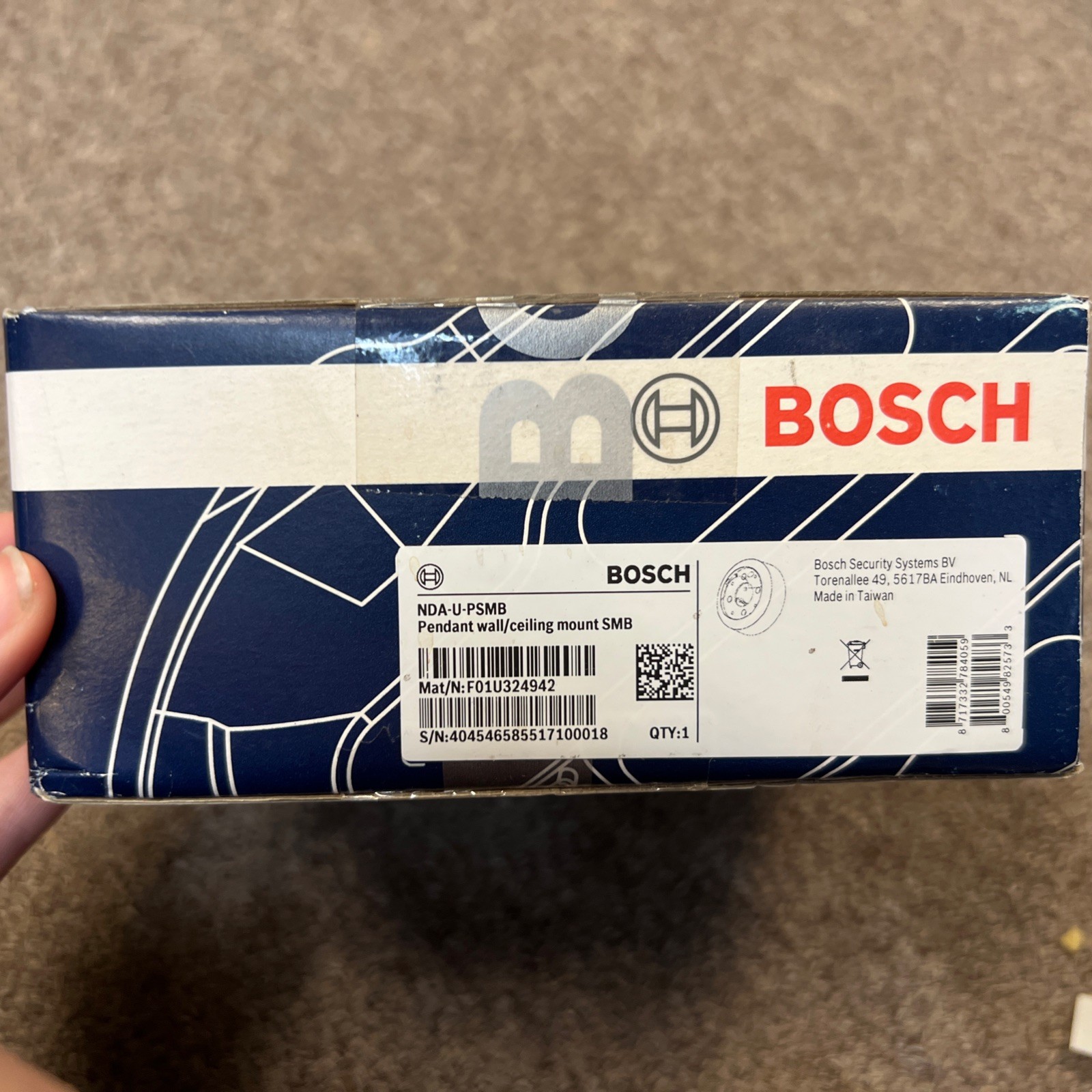 Bosch NDA-U-PSMB Pendant Wall Ceiling Mount SMB New Sealed Genuine OEM
