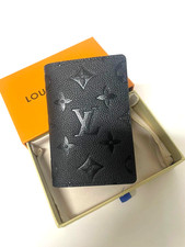 LV Louis Vuitton Pocket Organizer Monogram Eclipse Black