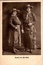 Postcard CIRCUS MARRIED COUPLE TOMMY STOREK FROM MEXICO CIRCA 1920
