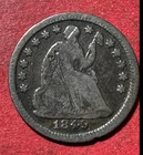 1849 US Seated LIBERTY Half Dime! "Philadelphia" Mint! "LIBERTY" Shows! FINE Dtl